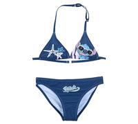 Disney Stitch Bikini para Niña, Bañador de Dos Piezas, Natación Infantil Diseño Surf, Talla 16 Años | Azul