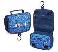 Disney Stitch Bolsa Neceser Mujer - Minnie Mouse Neceser Maquillaje Mujer para Viaje y Accesorios Lilo y Stitch - Regalo Niña Chica Adolescente (Azul Stitch)