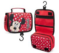 Disney Stitch Bolsa Neceser Mujer - Minnie Mouse Neceser Maquillaje Mujer para Viaje y Accesorios Lilo y Stitch - Regalo Niña Chica Adolescente (Rojo Minnie)