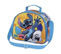 Disney Stitch, Bolsa Portamerienda 3D, 25.5 x 20 cm, Amarillo Skater