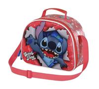 Disney Stitch, Bolsa Portamerienda 3D, 25.5 x 20 cm, Rosa Thing