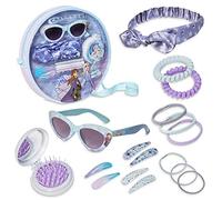 Disney Stitch Bolso Bandolera Bolsa Niña con Gafas de Sol UV400 y Accesorios Pelo Bolso con Accesorios para Niñas (Frozen Azul/Morado)