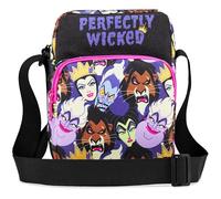 Disney Stitch Bolso Bandolera Niña con Correa Ajustable Bolsa Niña para Movil Dinero Ideal para Salidas y Vacaciones Ideas de Regalos (Multi Villains)