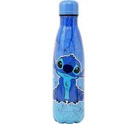 Disney Stitch Botella Reutilizable, Diseño Resistente, Botella de Agua para Niñas, Cantimplora Stitch, Botella de Viaje, Capacidad 500 ml, Azul (D-S-5656-BT)