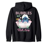 Disney Stitch Bubbles Will Wash Away My Troubles Bubble Bath Sudadera con Capucha