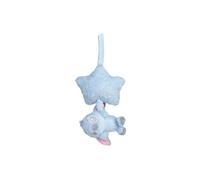 Disney Stitch - Caja de música de peluche con melodía para dormir, tela suave, personaje detallado, juguete calmante para bebé, color azul, longitud total aprox. 33 cm, a partir de 0 meses