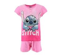 Disney Stitch Camiseta y Pantalón Corto para Niña, Diseño Stitch Pijama Conjunto 2 Piezas para Niñas, Incluye Caja de Regalo, Talla 6 Años | Rosa