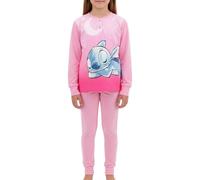 Disney Stitch Camiseta y Pantalón Largo para Niña, Diseño Stitch Pijama Conjunto 2 Piezas para Niñas, Incluye Caja de Regalo, Talla 6 Años | Rosa