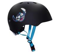Disney Stitch Casco de Bicicleta Infantil Negro, Ligero, Ajustable, Deportivo para niño 52-56 cm (Negro Stitch)