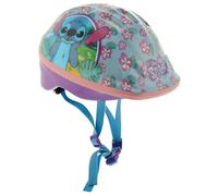 Disney Stitch Casco Infantil 48-52 cm, Corcho y plástico Resistente, Cierre Seguro, Rueda Trasera, Seguridad para niños, Licencia Oficial Stitch, Ideal para +2 años (77768)