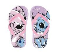Disney Stitch Chanclas para Niñas, Diseño Stitch y Angel Sandalias de Verano para Niñas, Lila | Talla EU 30/31