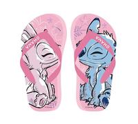 Disney Stitch Chanclas para Niñas, Diseño Stitch y Angel Sandalias de Verano para Niñas, Rosa | Talla EU 28/29