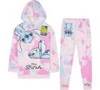 Disney Stitch Chandal Niña Conjunto de Ropa Deportiva Tie Dye con Sudadera Capucha y Pantalones Chandal Regalos para Niñas (11-12 Años, Multi Tie Dye)