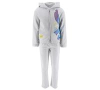 Disney Stitch Chandal para Niñas, Conjunto 2 Piezas para Niñas, Sudadera con Capucha y Pantalones, Traje Deportivo, Regalo para Niñas, Talla 6 Años | Gris