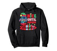 Disney Stitch Christmas Nice Until Proven Naughty Holiday Sudadera con Capucha
