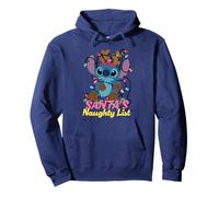 Disney Stitch Christmas Santa's Naughty List Funny Holiday Sudadera con Capucha
