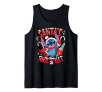 Disney Stitch Christmas Santa's Nice List Funny Holiday Camiseta sin Mangas