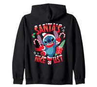 Disney Stitch Christmas Santa's Nice List Funny Holiday Sudadera con Capucha