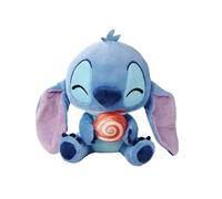 Disney Stitch con Lollipop, Figura de Peluche de 25 cm, Adecuada a Partir de los Primeros Meses de Vida