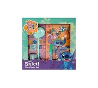 Disney Stitch Diary DIY Set para niños | Super Diary Deco Set con pegatinas, sellos y purpurina | Regalo creativo para niñas a partir de 3 años | Papelería DIY Diario con Pluma+D36:D37