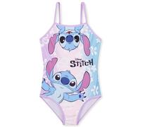Disney Stitch Elástico Una Pieza Bañador Niña, Secado Rápido para Playa y Piscina (Multi, 13-14 Años)