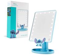 Disney Stitch Espejo de Mesa LED con Bandeja para Joyas - Regalos para Mujer (Azul)
