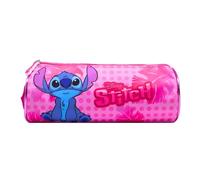 Disney Stitch Estuche para Niñas, Diseño Clasico Stitch Set Escolar, Portatodo Neceser Infantil, Material Escolar para Niñas | Rosa