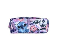 Disney Stitch Estuche para Niñas, Diseño Tropical Portatodo Neceser Infantil, Material Escolar para Niñas y Adolescentes