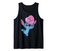Disney Stitch Funny Valentine's Day "Buy Me Pizza" Heart Camiseta sin Mangas