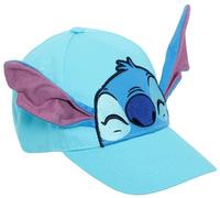 Disney Stitch - Gorra de béisbol para niños y niñas, diseño de orejas 3D Lilo & Stitch, Azul, One Size