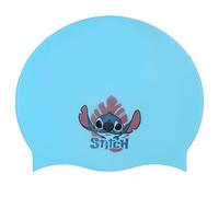 Disney Stitch Gorro de natación de Silicona para Niños Niñas 3+ | Estirable Gorro de Piscina Impermeable, tamaño Universal para la Piscina (Azul Stitch)