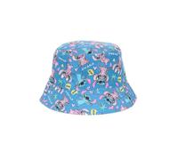 Disney Stitch Gorro para Niñas, Diseño Ohana Stitch y Angel Gorra de Pescador, Gorra de Verano Infantil Regalo para Niñas (FR/ES, Números, 53, Azul)