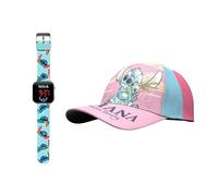 Disney Stitch Gorro y Reloj para Niñas, Diseño Stitch Gorra de Beisbol de Verano Infantil, Reloj LED, Regalo para Niñas | Rosa