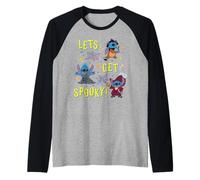 Disney Stitch Halloween Let's Get Spooky! Villain Costumes Camiseta Manga Raglan