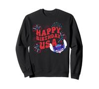 Disney Stitch Happy Birthday USA 4th of July America 250th Sudadera