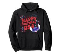 Disney Stitch Happy Birthday USA 4th of July America 250th Sudadera con Capucha