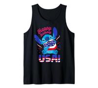 Disney Stitch Happy Birthday USA Independence Day 250 Years Camiseta sin Mangas