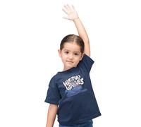 Disney Stitch Hit The Waves Surfing Girls T-Shirt - Fun Cartoon Graphic tee for Summer Beach Days - Surf Style Apparel, Azul Marino, 14 Años