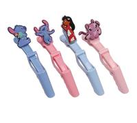 DISNEY Stitch - Horquillas para el pelo, 4 unidades, diseño de cocodrilo