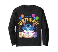 Disney Stitch It's My Birthday Cake Surprise Party Manga Larga