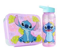 Disney Stitch - Juego de almuerzo de 2 piezas (punto azul/rosa)