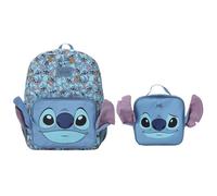 Disney Stitch - Juego de mochila y almuerzo de 40,6 cm