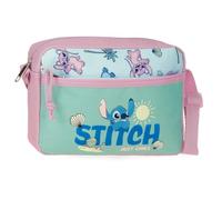 Disney Stitch Just Chill Bandolera Verde 21x15x6 cms Poliéster by Joumma Bags