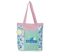 Disney Stitch Just Chill Bolso Tote Verde 31x34x12 cms Poliéster by Joumma Bags