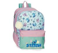 Disney Stitch Just Chill Mochila Escolar Portátil 15,6 Pulgadas Verde 31x44x15 cms Poliéster by Joumma Bags