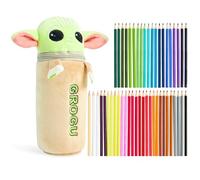 Disney Stitch Estuche Niña, Baby Yoda Estuche de Peluche Completo, Estuche Escolar Completo para Niños Regalos - Navidad