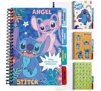 Disney Stitch Libro de Pegatinas Niños y Adolescentes Pack Pegatinas Infantiles de 28 Hojas con más 250 Sticker Angel Ideas Regalo para Niños