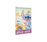 Libro para colorear de Disney Stitch con acuarelas, libro para colorear para niños a partir de 3 años, juego creativo para manualidades e idea de regalo, con pincel y 24 motivos, regalos de Lilo y