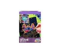 Disney Stitch - Libro para rascar A5 para niños, libro de manualidades con 15 motivos en formato A5, incluye lápiz rascador de madera, efecto arcoíris, juego creativo a partir de 3 años