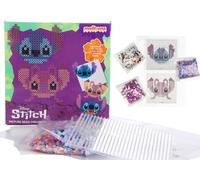 Disney Stitch (Lilo & Stitch) Juego de cuentas para planchar para niños a partir de 6 años, 1200 piezas, juego creativo con cuentas, papel de planchar y plantillas, ideal para manualidades, proyectos